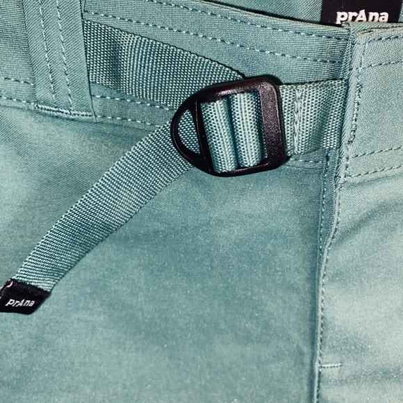 NWT Men’s PrAna Teal Stretch Zion Hybrid Shorts with Belt sz 31 - Picture 5 of 11